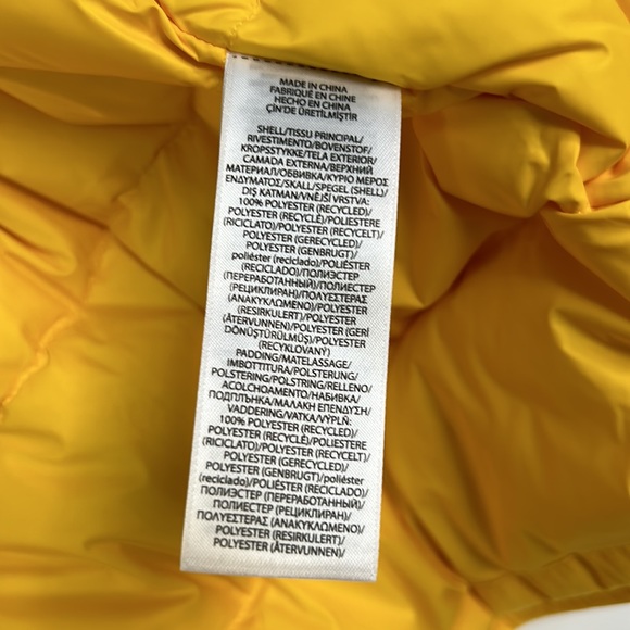 NWT Polo Ralph Lauren women’s belted down-filled yellow jacket Size XS - Picture 9 of 16